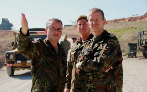 Generalleutnant Schelleis und Oberst Drexler (Quelle: Bundeswehr/Alexander F.)
