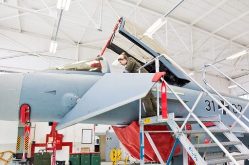 Die sichere Hand am Eurofighter