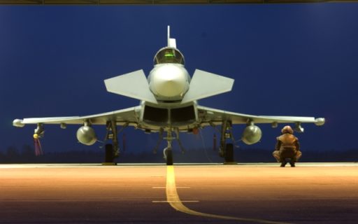 Nachtflugausbildung auf dem Eurofighter