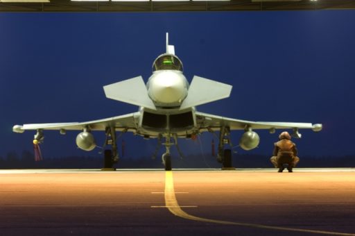 Nachtflugausbildung auf dem Eurofighter