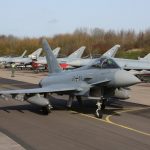 Eurofighter des TaktLwG 31“B“ rollt zum Start (Quelle: Luftwaffe/Ulrich Metternich)