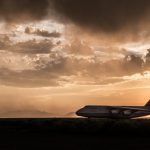 Landung bei Sonnenuntergang. (Quelle: Luftwaffe/Astrid Burger-Weber)