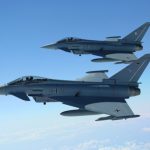 Als Alarmrotte sichern Eurofighter den Luftraum über Estland. (Quelle: Luftwaffe/Ulrich Metternich)