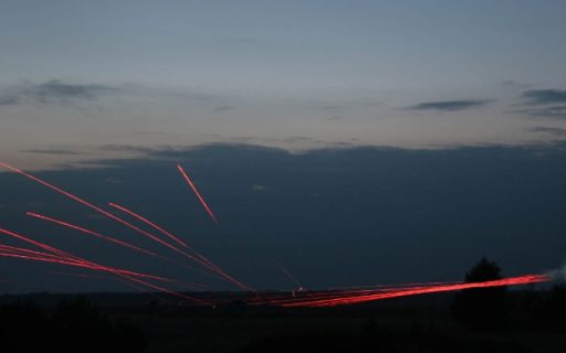 Feuerwerk über der Oberlausitz