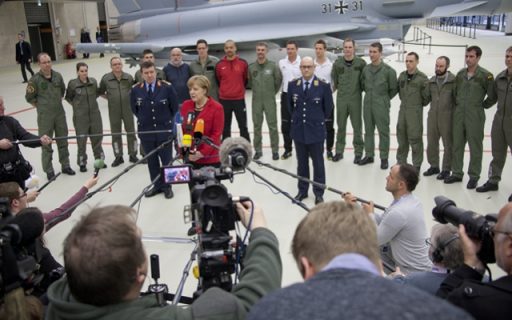 Die Bundeskanzlerin besucht die Luftwaffe in Nörvenich