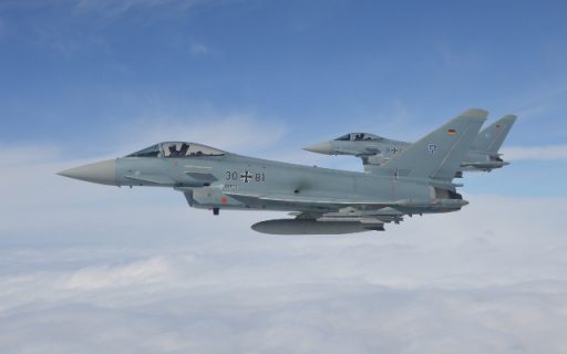 Die Eurofighter aus Laage übten den Ernstfall. (Quelle: Luftwaffe/Matthias Birwe)