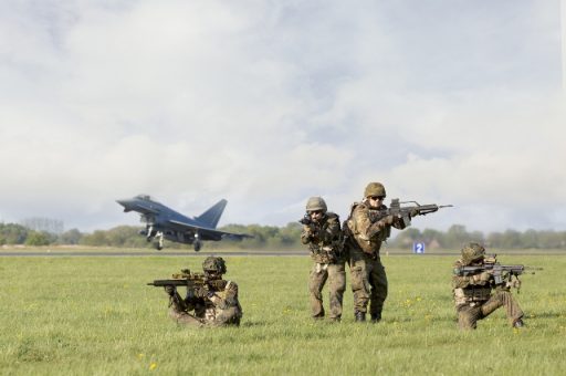 Der spezialisierte infanteristische Objektschutz der Luftwaffe. (Quelle: Luftwaffe/Jani Pushparajah-Hoof)