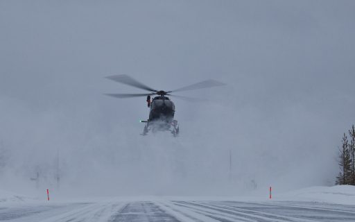 Kälteerprobung mit dem H145M aus Laupheim im schwedischen Vidsel.