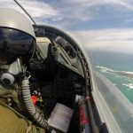 Ein Pilot des Taktischen Luftwaffengeschwaders 33 aus Büchel überfliegt in einem Tornado IDS ASSTA 3.0 die Südspitze Afrikas, Südafrika März 2017.