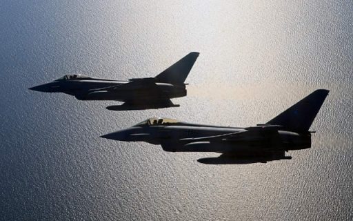 Viele Trainings-Flüge des Waffenlehrerkurses finden über der Ostsee statt. (Quelle: Luftwaffe/Stefan Petersen)