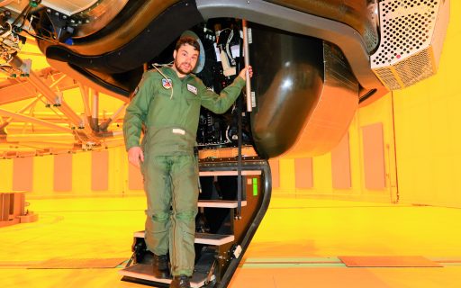 Der Belastungstest im Simulator ist für alle Jet-Piloten der Luftwaffe Pflicht. (Quelle: Luftwaffe/Ahrendt)
