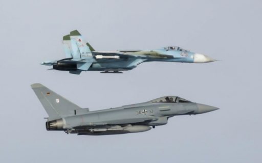 Bei den meisten A-Scrambles wurden russische Kampfjets abgefangen. Hier eine Suchoi Su-35 Flanker. (Quelle: Luftwaffe/PAO VAPB)