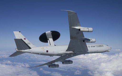 Ein „Auge und Ohr“ der NATO über den Wolken. (Quelle: NATO Geilenkirchen/NATO Geilenkirchen)