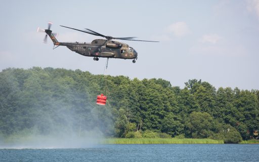 Luftwaffe rettet Klausdorf