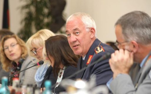 Der stellvertretende Inspekteur der Luftwaffe, Generalleutnant Ansgar Rieks, informierte über die Digitalisierung bei der Luftwaffe. (Quelle: Luftwaffe/Uwe Grauwinkel)