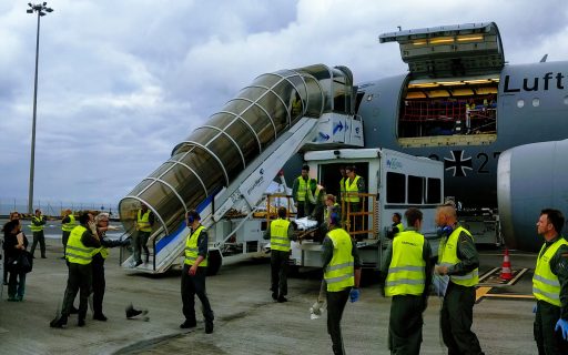 Luftwaffe unterstützte nach Busunglück