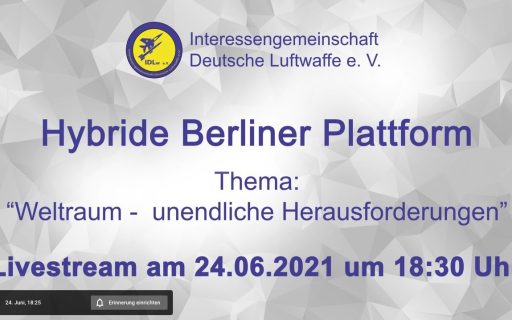Ankündigung und Zugangsdaten zur ersten hybriden Berliner Plattform