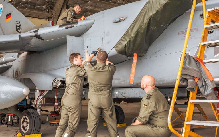 Maintenance squadron for Tornado combat aircraft supports exercise in Alaska